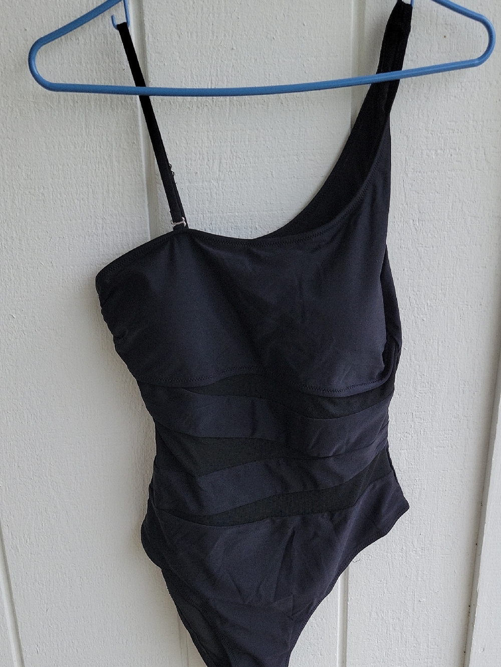 One-Shoulder Black Women’s One-Piece Swimsuit